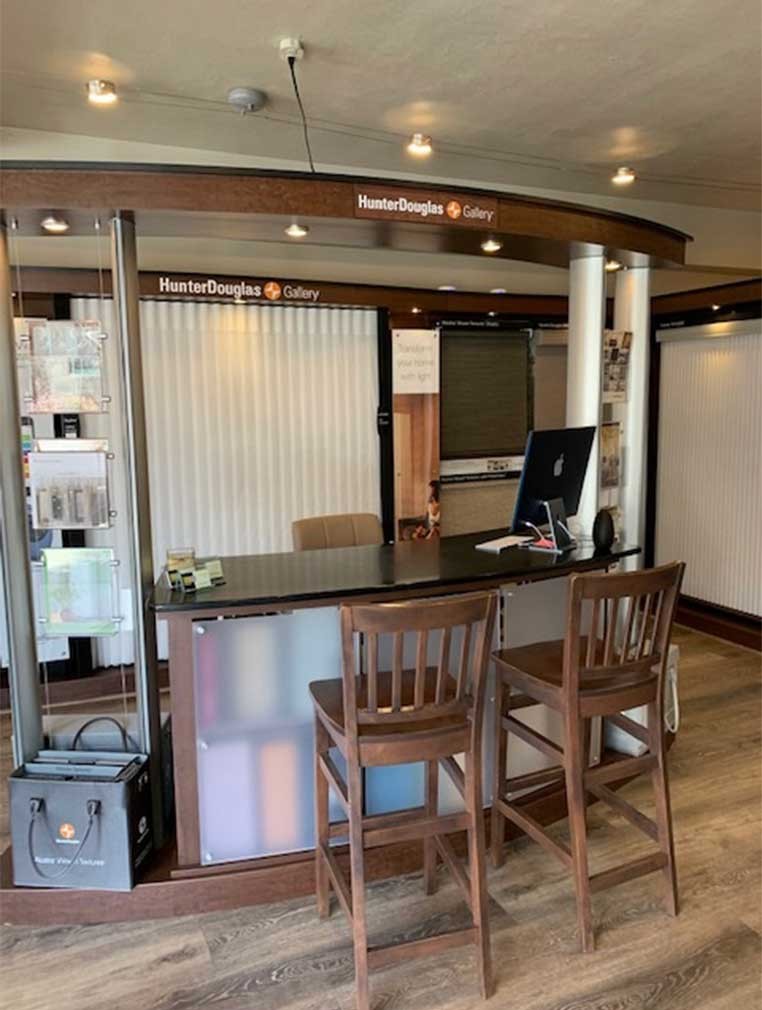 Consultation desk in the showroom